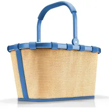 Reisenthel carrybag frame raffia blue