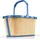 Reisenthel carrybag frame raffia blue