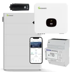 Growatt MOD 5000TL3-XH 0% MwSt §12 III UstG 5kW Hybrid Wechselrichter mit 10.2kW...