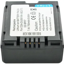 AccuCell Akku passend für Panasonic CGA-DU06, CGA-DU07 Akku CGR-DU06