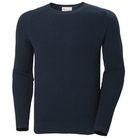 HELLY HANSEN Herren Dock Ribknit Sweater Pullover, Navy, M