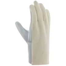 teXXor® Ziegen-/Schafsnappa-Handschuhe TRIKOTRÜCKEN, Natur