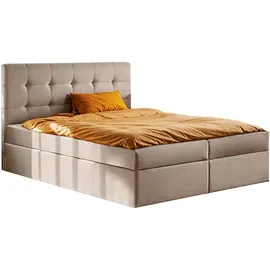 kaiser möbel Boxbett, Weiß, Holz, H2, 180x200 cm Schlafzimmer, Betten, Boxspringbetten
