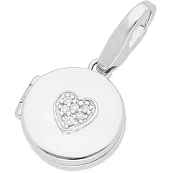 Charm Medaillon "Medaillon rund, Silber 925", silber, GIORGIO MARTELLO MILANO, Charms, Damen, Silber 925 (Sterlingsilber)