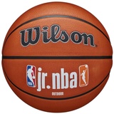 Wilson Basketball, Jr. NBA Authentic, Outdoor, Tackskin Cover, Größe: 5, Braun