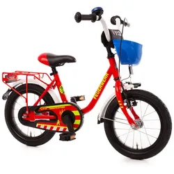 BACHTENKIRCH Kinderfahrrad »14" FEUERWEHR«, Rücktritt, rot