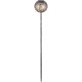 Dehner Kugelleuchte Metall/Kunststoff Ø 16 cm H 120 cm Solar Silber/Kupfer