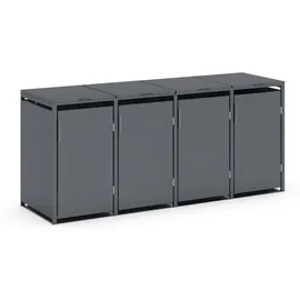 plats® Mülltonnenbox 265 x 80 x 116 cm grau