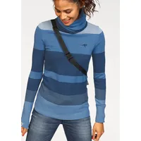 KangaROOS Rollkragenpullover, gestreift mit hohem Stehkragen KangaROOS blau-mittelblau