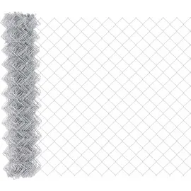 vidaXL Zaun 25 x 1 m Silber/Verzinkt