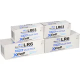 XCell 160 Batterien 80x XCell LR03 Micro AAA + 80x XCell LR6 Mignon AA