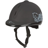 Covalliero Helm Reithelm Beauty VG1 Schwarz, 52-55 cm