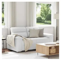 vidaXL 2-Sitzer-Sofa Weiß 160x81x84 cm Kunstleder