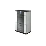 Uno Kommode Titan ¦ grau ¦ Maße (cm): B: 66 H: 108 T: 42.0