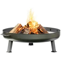 Czaja® Feuerschale Bonn Ø 80 cm - mit Wasserablaufbohrung - Feuerschalen für den Garten, Terrasse und Balkon, Feuertonne und Feuerkorb, große Feuerstelle für den Garten
