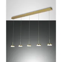 Fabas Luce Dunk Pendelleuchte LED 5x8W, Metall- und Methacrylat