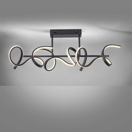 just light. LED Deckenleuchte Curls, schwarz