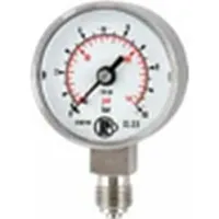 Riegler Manometer, CrNi-Stahl, G 1/2 radial unten, -1 /