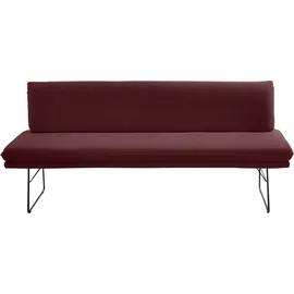K+W Komfort & Wohnen Sitzbank Polsterbank rot 195 x 87 x 65 cm