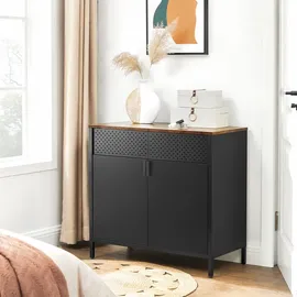 Songmics Kombikommode 40 x 76 x 40 cm Schwarz
