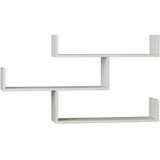 Decortie Bücherregal Wandregal 119 x 22 x 66,5 cm Weiß