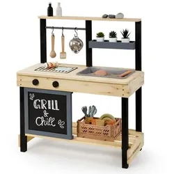 MUDDY BUDDY® Matschküche "Grill & Chill", natur-schwarz