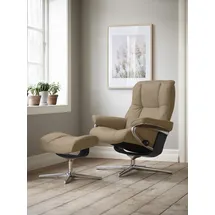 Stressless Mayfair mit Cross Base Microfaser 83 x 102 x 74 cm sand dinamica