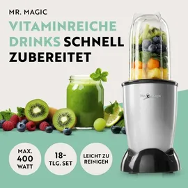GOURMETmaxx Mixer Mr. Magic 18-tlg. 400W grau/schwarz