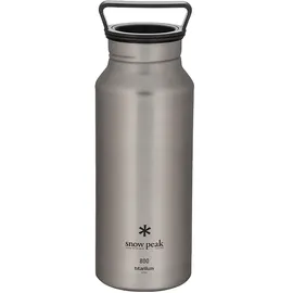 Snow Peak Aurora Titanium 0.8L grauschwarz Trinkflasche