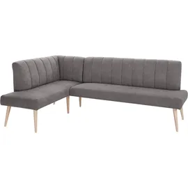 exxpo - sofa fashion Costa 157 x 92 x 245 cm Struktur langer Schenkel rechts grau