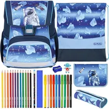 Herlitz Loop Plus 10-tlg. Cosmic Explorer blau