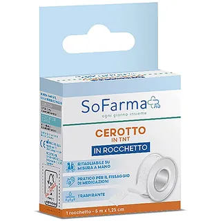 Sofarmapiu' Rocchetto Tessuto Non M 5X1,25 Cm 1 pz Cerotto