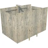 Palmako Gartenhaus Karl 3,60 x 7,62 m Grau
