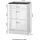 WELLTIME Unterschrank WELLTIME "Neapel", weiß, B:50cm H:84cm T:35cm, Holzwerkstoff, MDF, Schränke, Unterschrank, Breite 50 cm, mit Hochglanzfronten und eleganter Fräsung