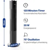 Clatronic TVL 3770 78 cm Turmventilator Schwarz