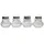 APS Salz- & Pfefferstreuer-Set Mini transparent/silber 4-tlg.