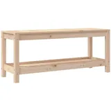 furnicato Gartenbank 108x35x45 cm Massivholz Kiefer