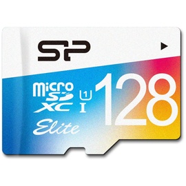 Silicon Power microSDXC Elite Colorful 128GB Class 10 UHS-I + SD-Adapter