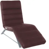 W.Schillig Relaxliege daily dreams Leder/Polyester 65 x 91 x 170 cm Braun mit Kissen