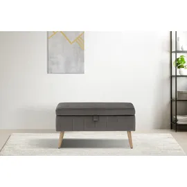 OTTO home Truhenbank AMIRA grau 81 x 36 x 43 cm