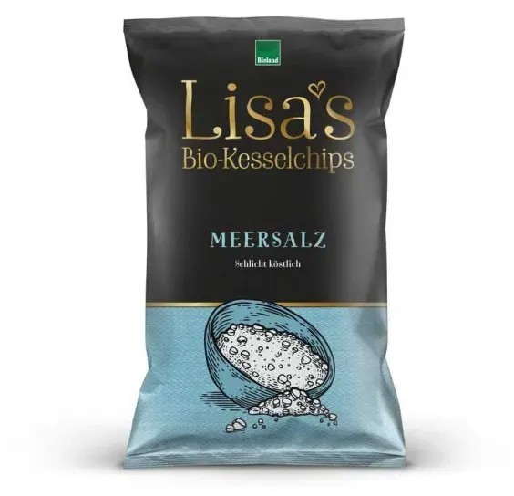 Lisas Chips Kesselchips Meersalz bio