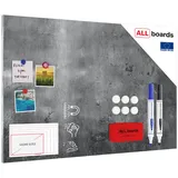ALLboards Magnettafel 90,0 x 60,0 cm Betonmauer