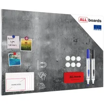 ALLboards Magnettafel 90,0 x 60,0 cm Betonmauer