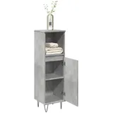 vidaXL Badschrank Betongrau 30x30x100 cm Holzwerkstoff