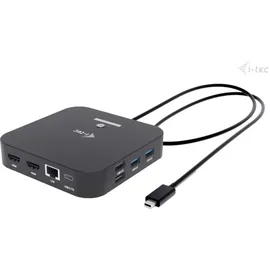 iTEC i-tec USB-C Dual HDMI Docking Station mit Power Delivery 100 W + Charger