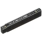 Metrica Glasfaser-Massstab 19060 Schwarz 1 m