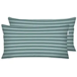 Tom Tailor Kissenbezug MEDIUM STRIPES 40 x 80 cm Türkis