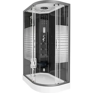 Home Deluxe Dampfdusche BLACK PEARL Farbe: Schwarz,