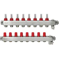 Danfoss FBH-Verteiler SSM-8F 8 Kreise, mit Durchflussanzeige