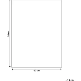Beliani Badteppich Kabri Beige/Braun 90 x 60 cm